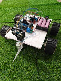 Weed cutting robot project for automatic grass and weed cutting