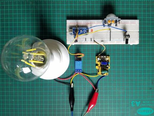 Motion Based Room Light Control Without Arduino Using PIR Sensor