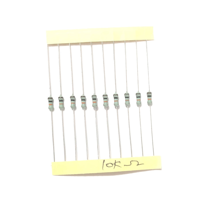 10k ohm 1/4 Resistors (10 pcs)