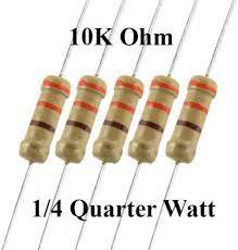 10 k ohms resistors (10 pieces)