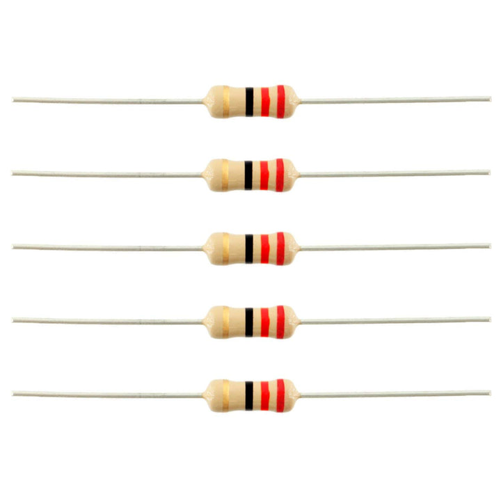 22 ohm 1/4 watt resistor (10 pieces) pack