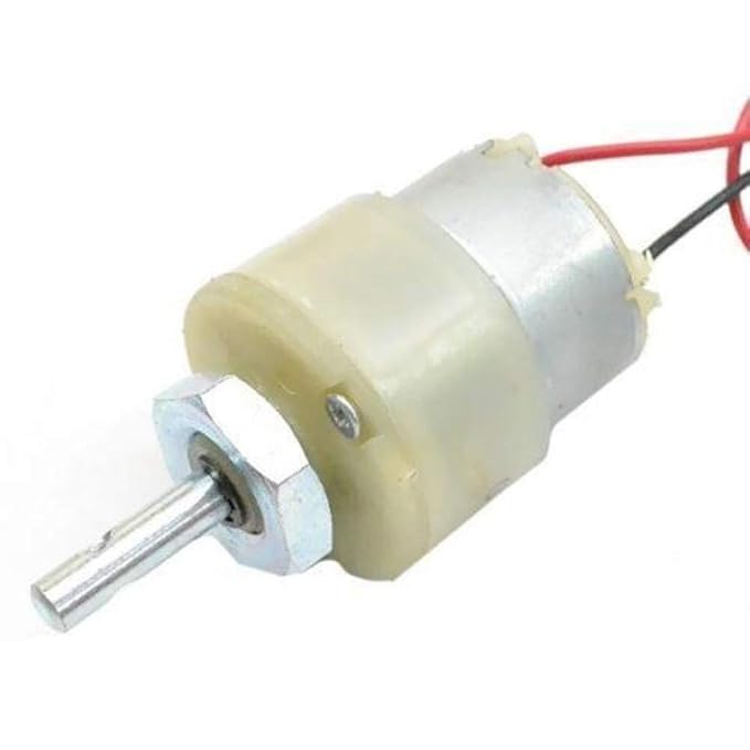 12 Volt-60 RPM Center Shaft DC Gear Motor (2 pcs)