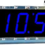 1-Inch LED Digital Display DIY Clock Kit (Blue) – Light-Control MCU Project Set with Casing