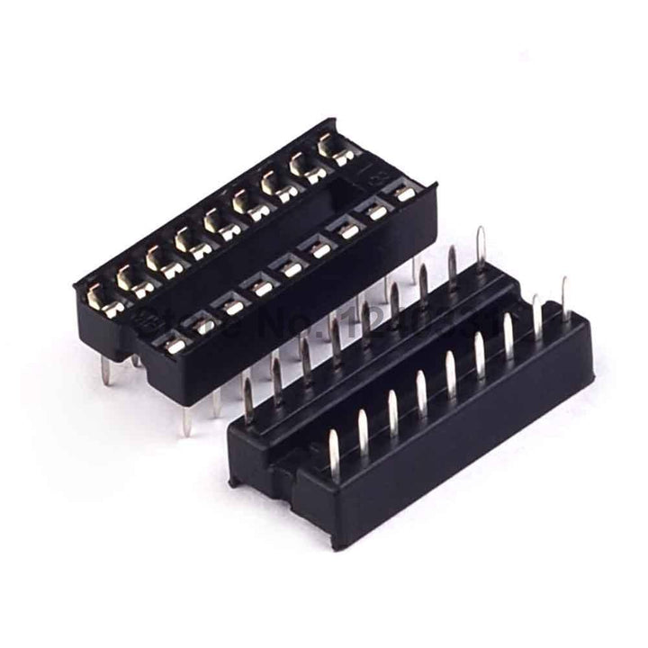 18-Pin DIP IC Socket (Through-Hole PCB Mount IC Base Socket)