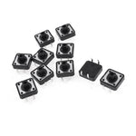 12x12x7.3mm Tactile Push Button Switch(Pack of 10)