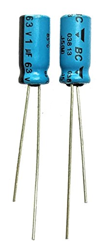 1uf 63v Aluminium Electrolytic Capacitor (Pack of 5)