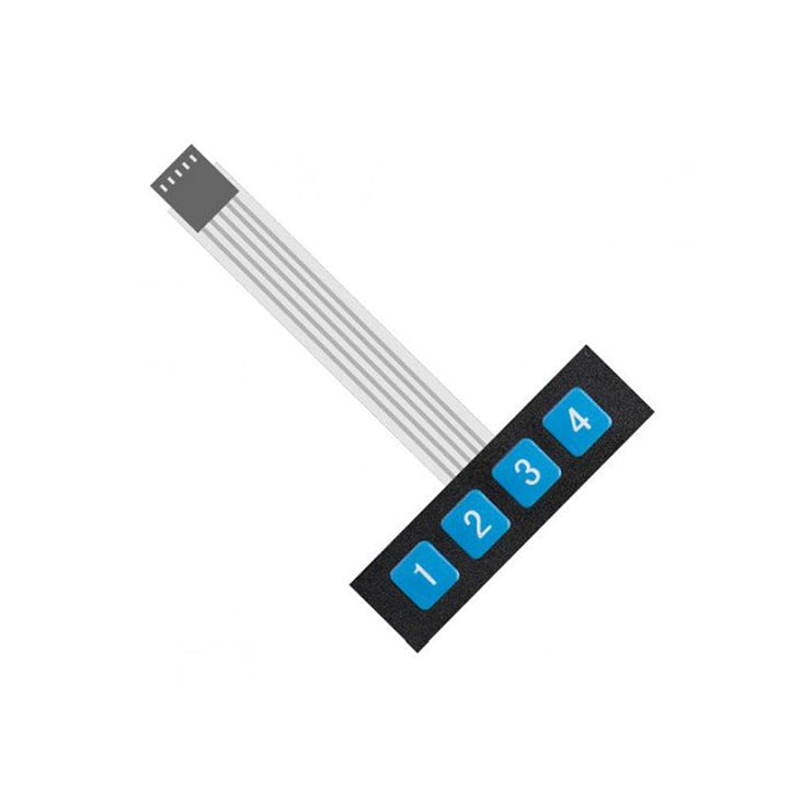1×4 Key Matrix Membrane Switch Keypad