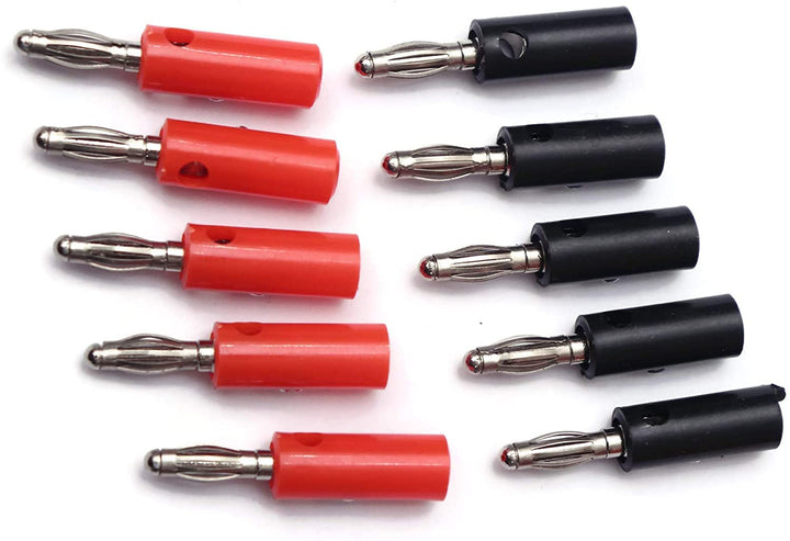 4mm Banana Plug male Connector Red and Black(5 pair)