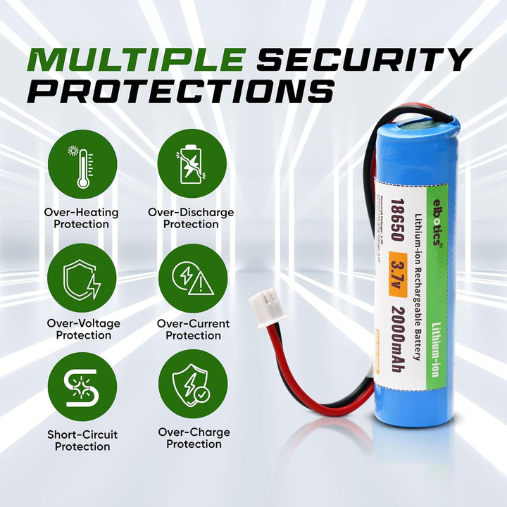 3.7 V 2000mAh Rechargeable Batteries Lithium-Ion Battery