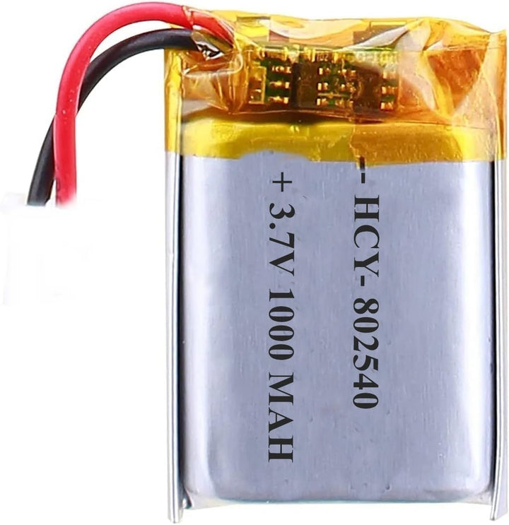 3.7V 1000mAh Lipo Rechargeable Battery