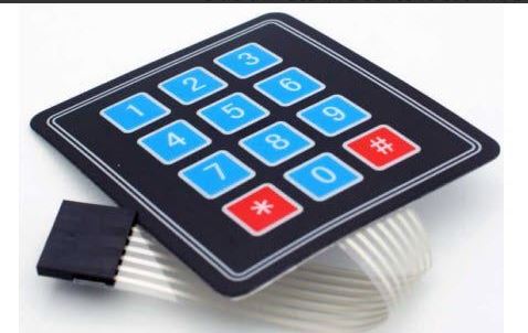 4×4 Matrix Keypad Membrane Switch