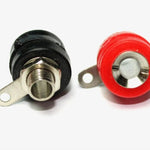 Banana Plug 4mm Female Socket Connector (Red & Black Pair)