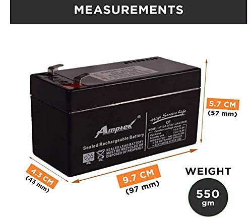 Amptek 12 Volt 1.3 Amp Rechargeable Battery
