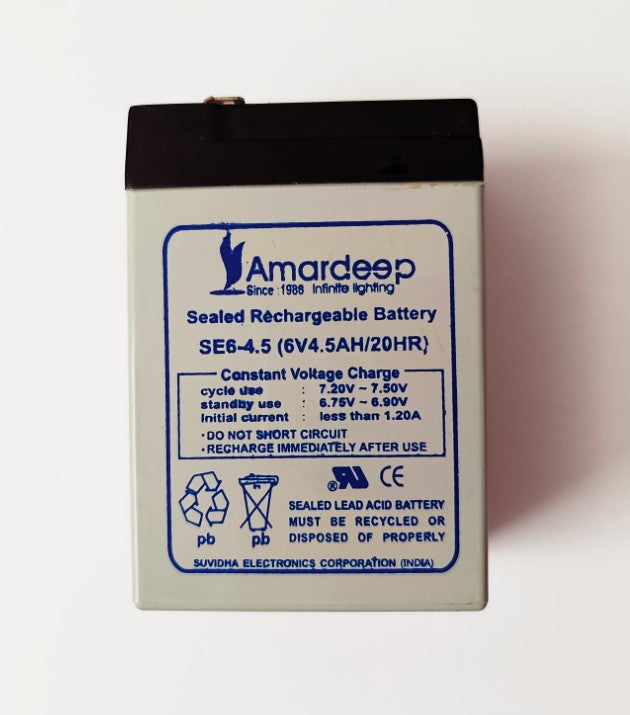 6V – 4.5ah Rechargable Battery