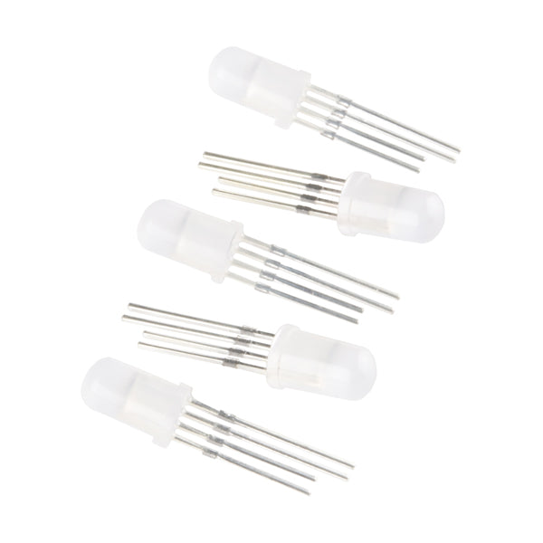 5mm 4pin RGB LED Diodes Lights (5 Pcs)