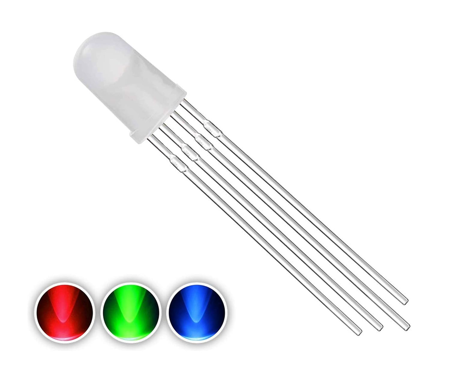 2 Pin Rgb Led Buy 5mm 2pin RGB LED Diodes Lights (5 Pcs) Online in India | Electro ...