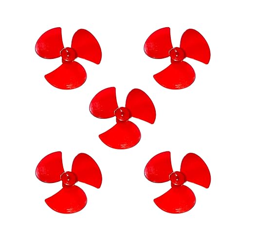 6 cm 3 Blade Fan for DC motor (5 Pcs)