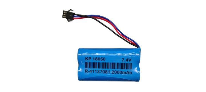 7.4V 2000 Mah 18650 (2 Cells Pack)