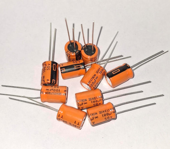 100uF 50V Electrolytic Capacitor (10 Pcs)