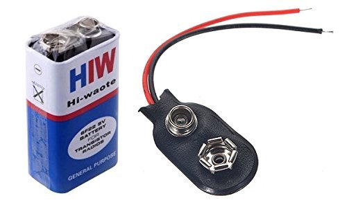 9V Original HW High Quality Battery WITH CLIP