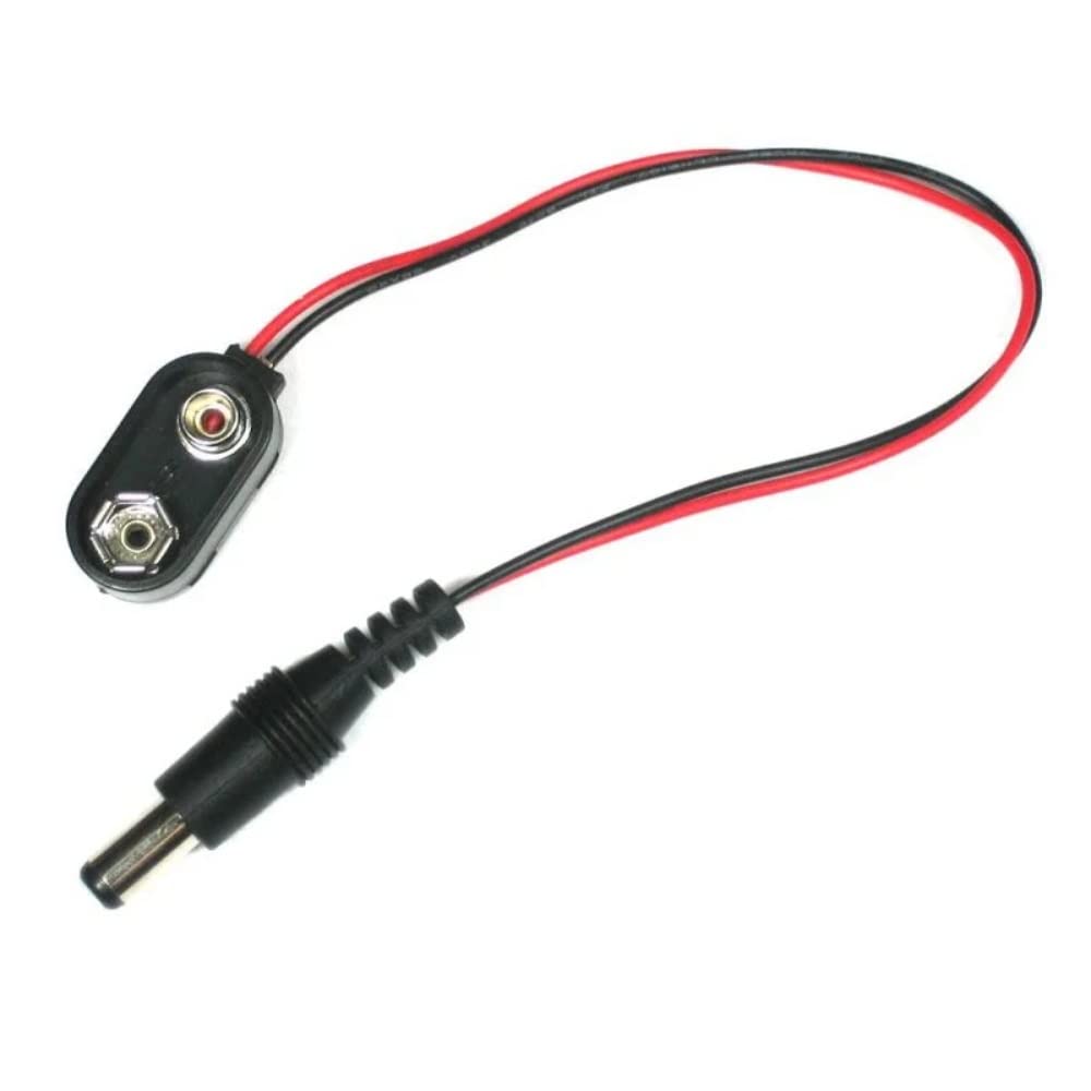 9v Battery Snap Connector + DC Jack(Battery Connector Cap)