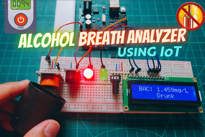 Alcohol Breath Analyzer Using IoT