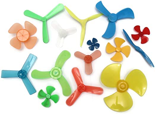 Combo of Different Sizes & Type Fan Propeller (15 Pcs)