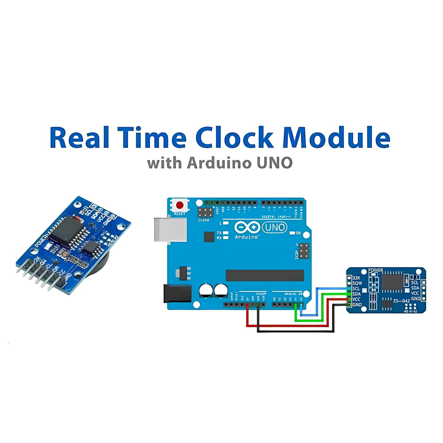 Buy DS3231 RTC Module Precise Real Time Clock I2C Online in India ...