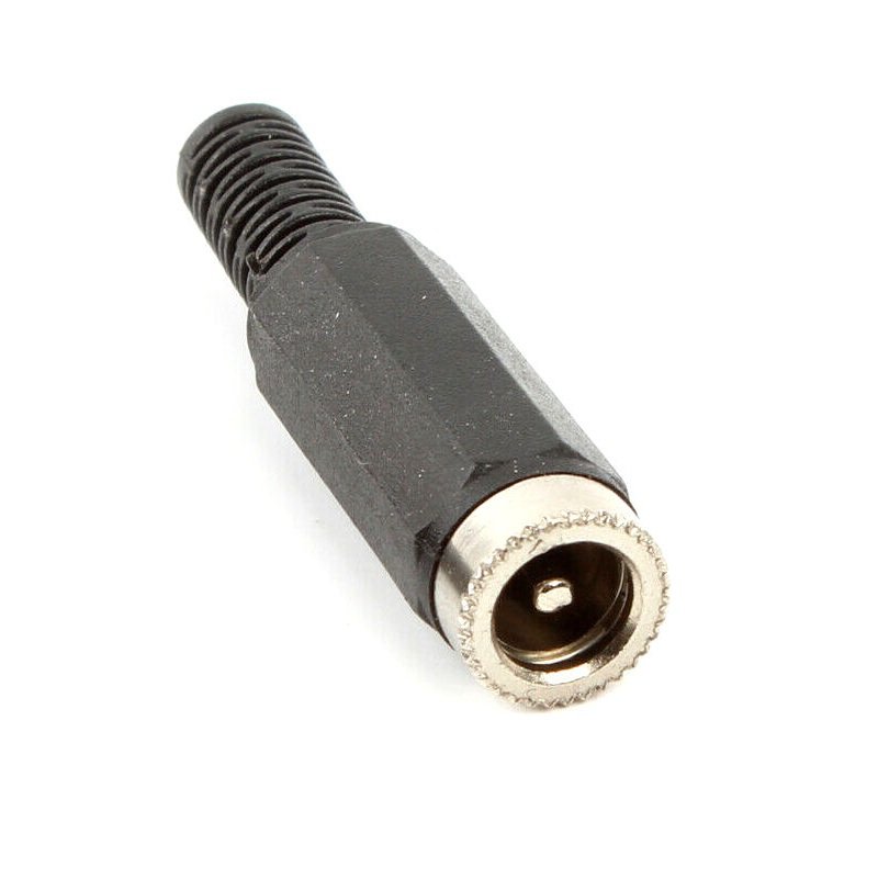 Female DC Jack Connector 2.1mm x 5.5mm (5 Pcs)