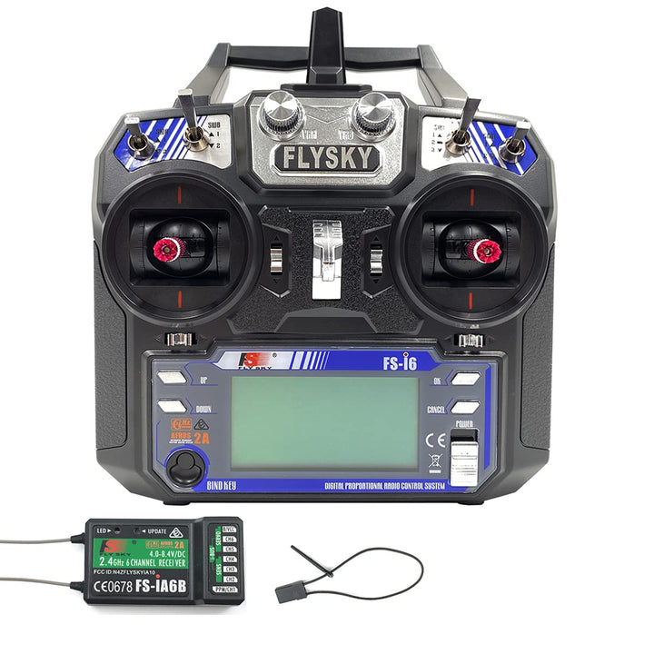 FlySky FS-i6 2.4G 6CH PPM RC Transmitter With FS-iA6B Receiver