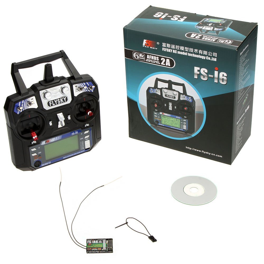FlySky FS-i6 2.4G 6CH PPM RC Transmitter With FS-iA6B Receiver