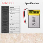 Lipo Rechargeable Battery 3.7 V 300 mAh