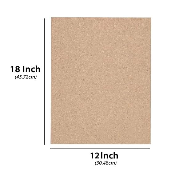 MDF Cardboard Sheet 4mm (1ft x 1ft) 1 pcs