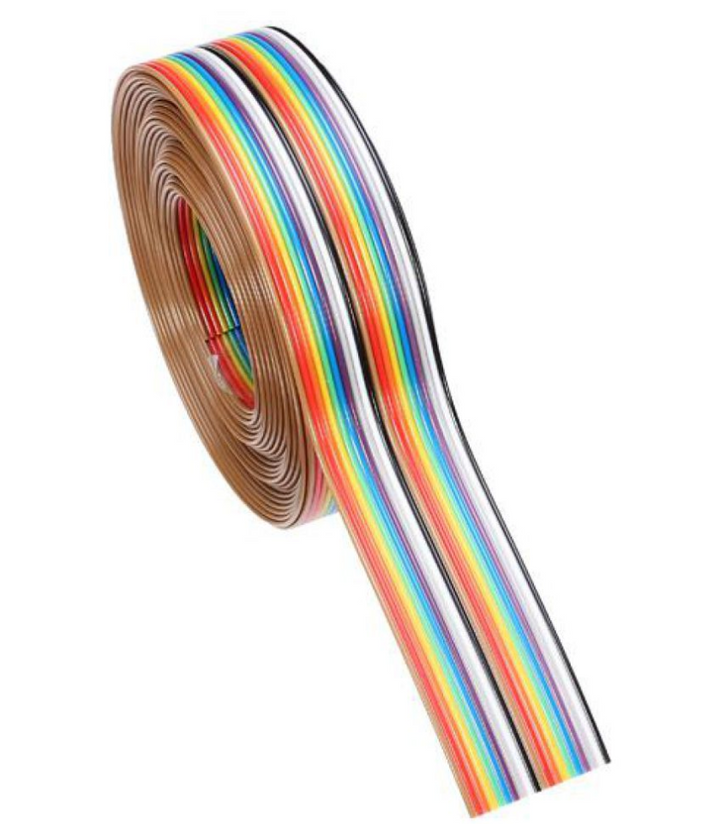 Multicolor Flat Ribbon Cable 10 wire per 1 meter (2 pcs)