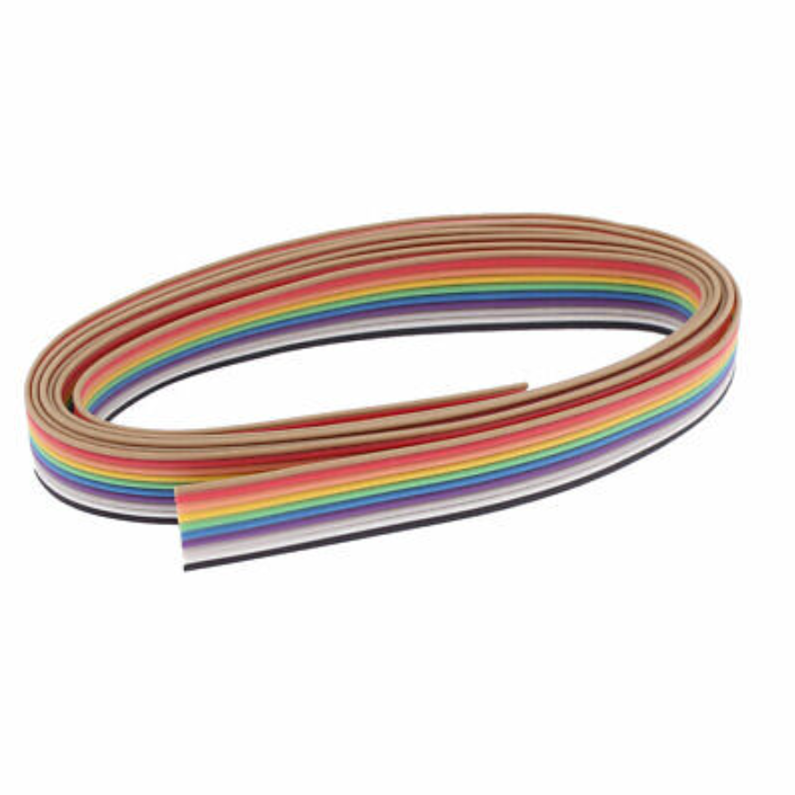 Multicolor Flat Ribbon Cable 10 wire per 1 meter (2 pcs)
