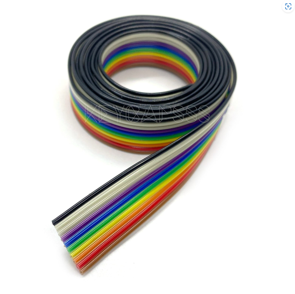 Multicolor Flat Ribbon Cable 10 wire per 1 meter (2 pcs)
