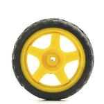 Robotic BO Motor Wheel Yellow With Bolt 65mm