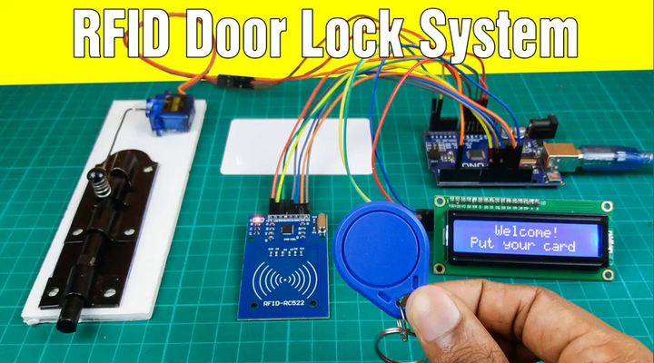 RFID Door Lock and Unlock Project Components