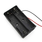 18650X2 Double Battery Cell Holder/Case with Wire
