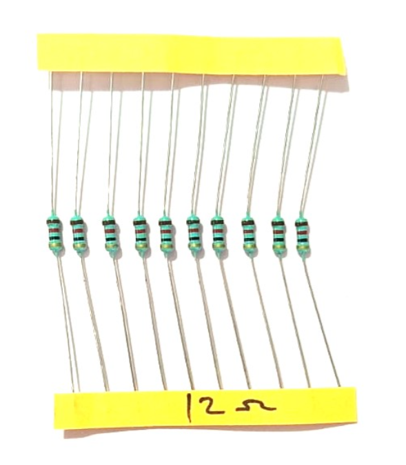 12 Ohms 1/4 Quarter Watt Resistor (10 pcs)