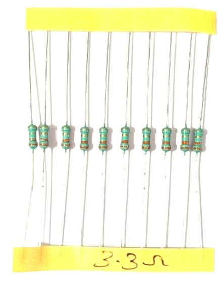 3.3 ohms 1/4 watt resistor (10 pcs)