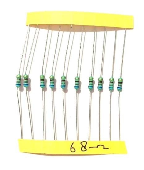 68 Ohm 1/4 watt resistors  (10 pcs)