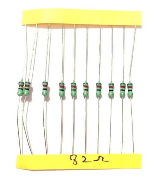 82 ohms 1/4 watt resistors (10 pcs)