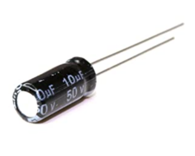 10uF 50 Volt Electrolytic capacitor
