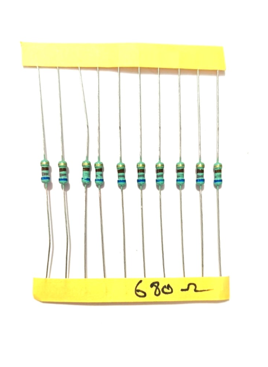 680 ohm1/4 watt resistor (10 pcs)