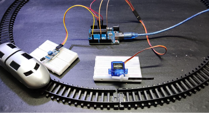 Automatic Railway Gate Control System Project