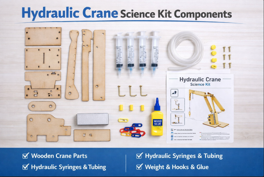 Crane Rev Kit Hydraulic Crane – science kit – Electro Robo Store