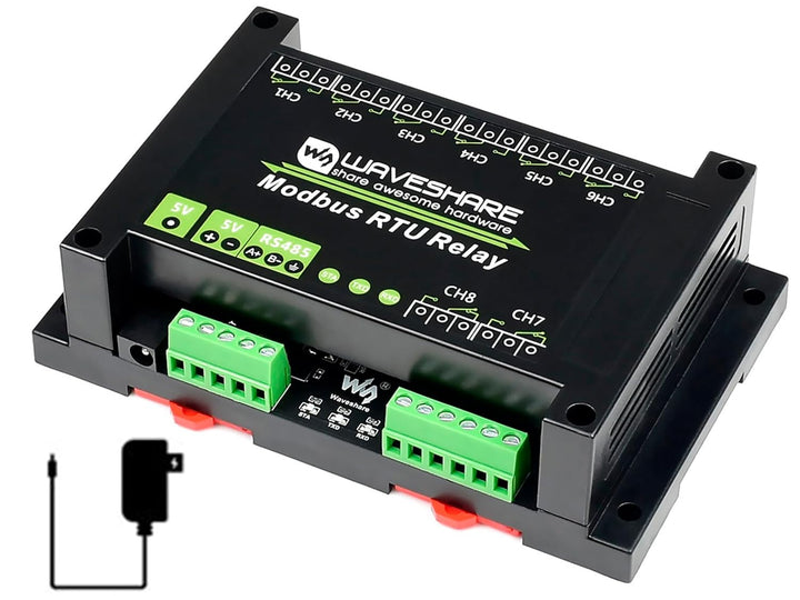 Waveshare Industrial Modbus RTU 8-Channel Relay Module