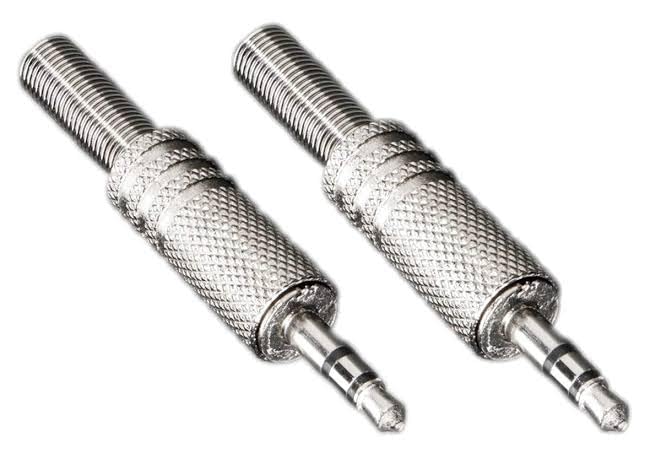 3.5mm Stereo Audio Jack Connector (2 pcs)