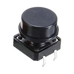 Tactile Push Button Switch with Cap (Black)